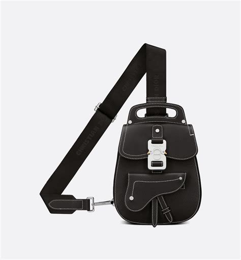 Gallop Sling Bag Black Grained Calfskin 